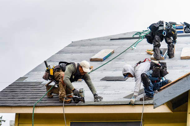 Professional Gutter Installation technician working in Rancocas, NJ